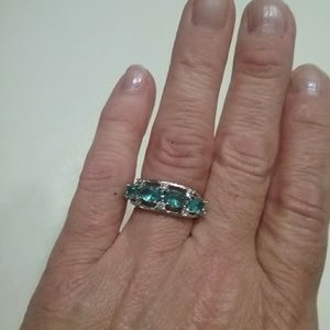 NWOT Blue Topaz Sterling Silver Ring